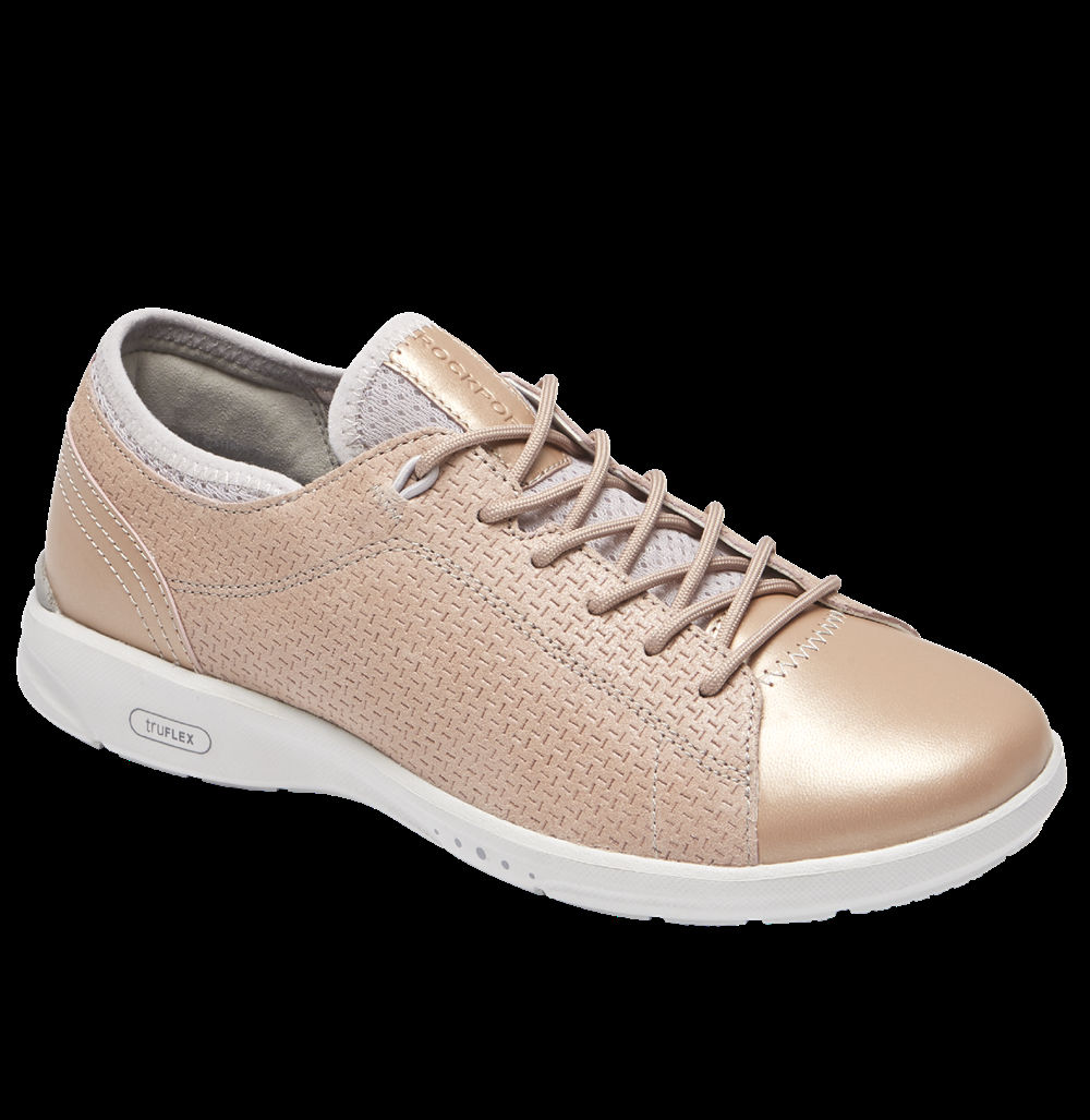 Rockport Womens Sneakers Pink - truFLEX Lace-to-Toe - UK 913-FEUSDB